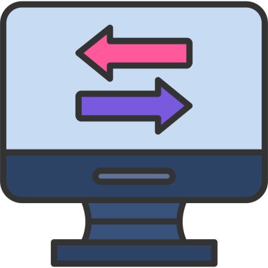 Ok simgesi. Web simgesi vektör illüstrasyonu