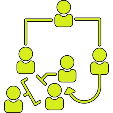 Sosyal ağ vektör simgesi