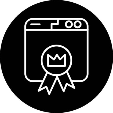 ödül rozeti simgesi vektör illüstrasyon