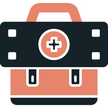 tıbbi durum düz vektör simgesi