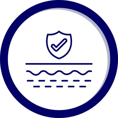 Koruma Ağı simgesi basit tasarım