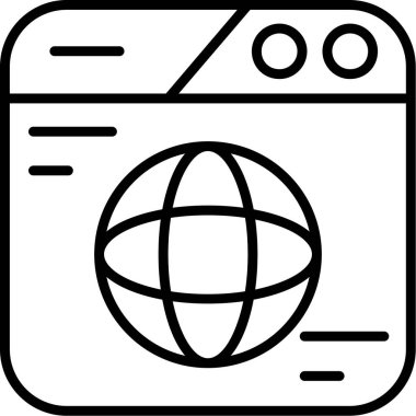 İnternet tarayıcısı çevrimiçi simgesi