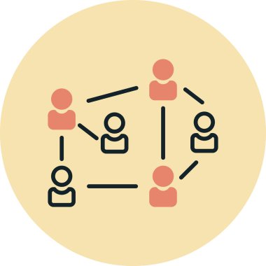 Sosyal uzaklık simgesi, özet biçimi