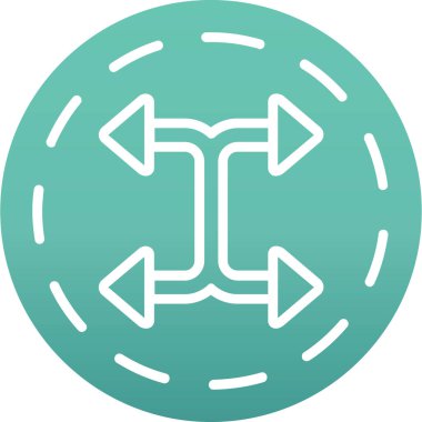 Modern bir simgenin vektör illüstrasyonu