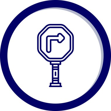 Yol işaretleri simgesi, vektör illüstrasyonu