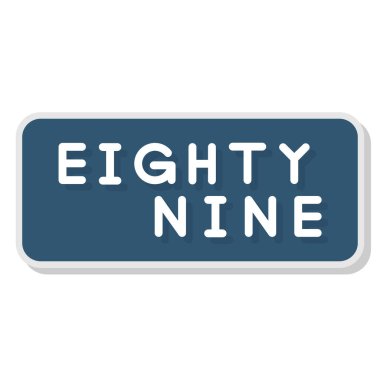 Beyaz arkaplanda 86 yıllık simge vektör çizimi