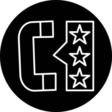 Amerikan ikonu, vektör illüstrasyonu