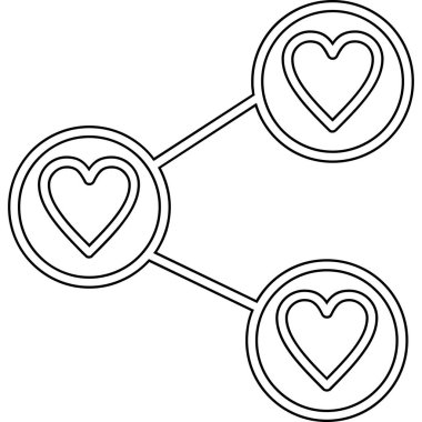 kalp aşkı düğün ikonu ana hatlarıyla