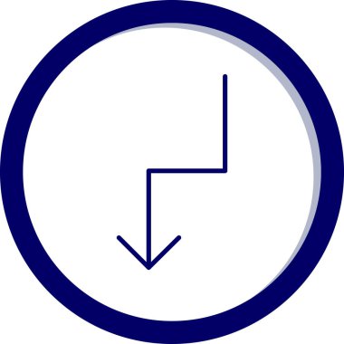 Saat. Web simgesi basit tasarım