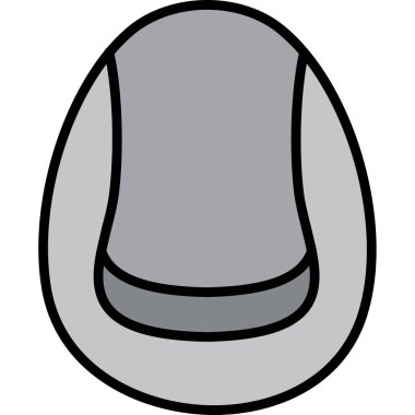 Şapka. Web simgesi basit illüstrasyon