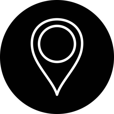 Vektör konumu simge illüstrasyonu