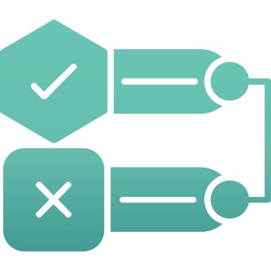 İşaretli simge vektör illüstrasyonu
