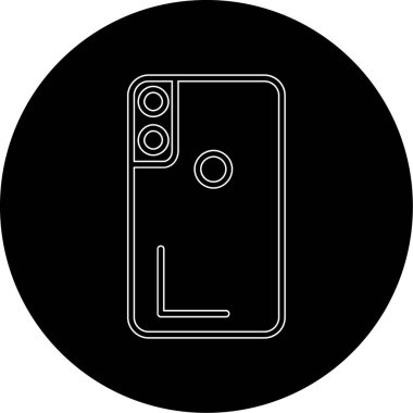 Bir kamera simgesinin vektör illüstrasyonu