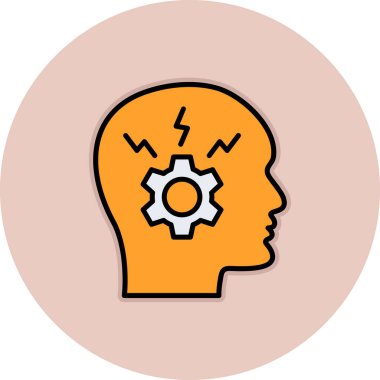 fikir vektör illüstrasyonu, simge