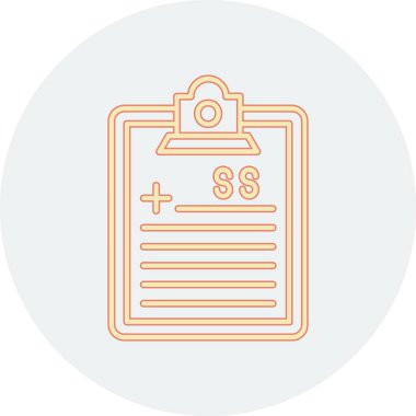 Moda Biçimli İzole Arkaplanda Kontrol Listesi Simgesi