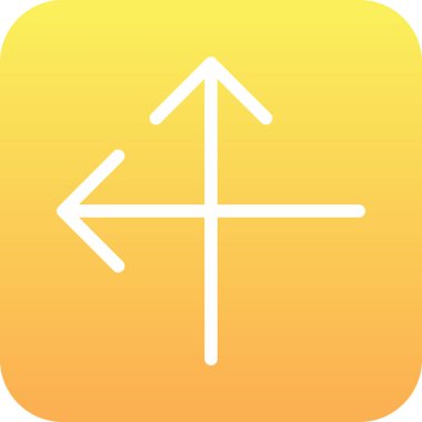 ok simgesi, vektör illüstrasyonu beyaz arkaplanda izole edildi