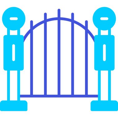 çit simgesi vektör illüstrasyonu