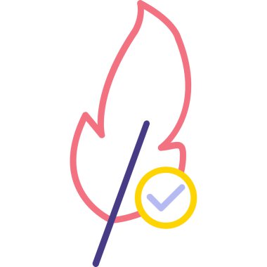 Yangın. Web simgesi basit illüstrasyon