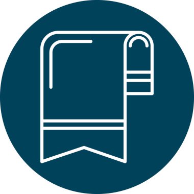 Bir kitap simgesinin vektör illüstrasyonu