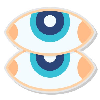 Göz. Web simgesi basit illüstrasyon