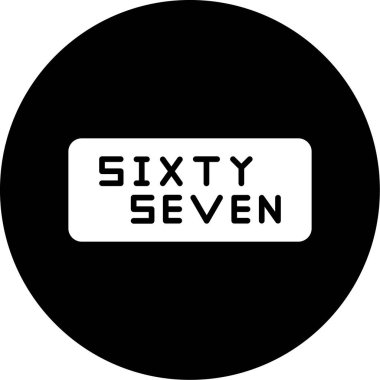 Vektör çizimi. Numara 6 7