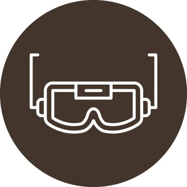 Vr. Web simgesi basit illüstrasyon