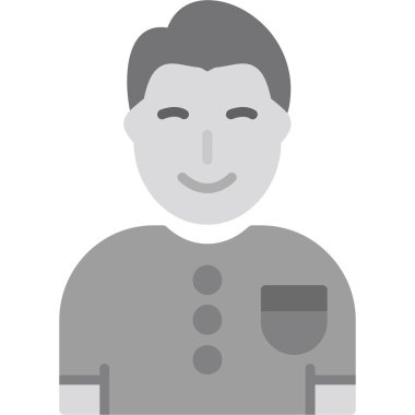 avatar erkek simgesi düz stil