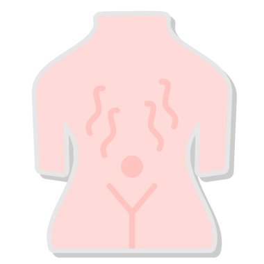 İnsan vücudu anatomisi ikonu. vektör illüstrasyonu