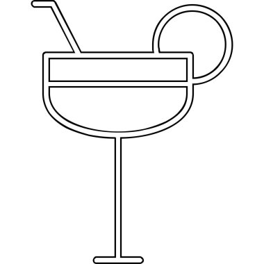 Kiraz ikonlu kokteyl, taslak biçimi