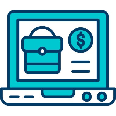 para çantası çevrimiçi simgesi doldurulmuş taslak biçimi