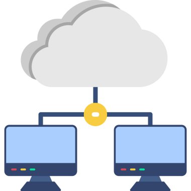 Bulut deposu. Basit resimleme
