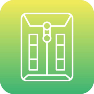 Eşsiz kapı vektör çizgisi simgesi