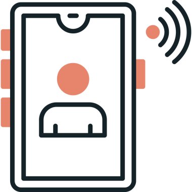 Kişi telefon simgesi ara