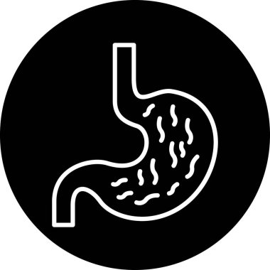 Mide vektörü simgesi modern basit vektör çizimi