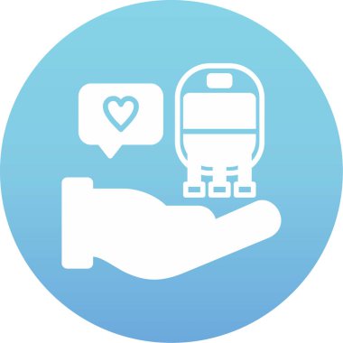 tren. Web simgesi basit illüstrasyon