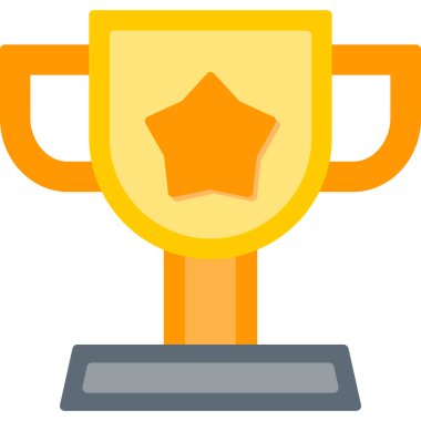 Trophy Düz Vektör Simgesi