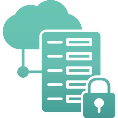 veri depolama vektörü simgesi