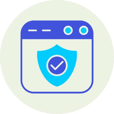 Web simgesi, basit vektör illüstrasyonu