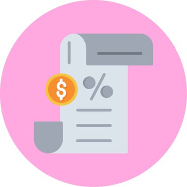 Para için. Web simgesi basit illüstrasyon