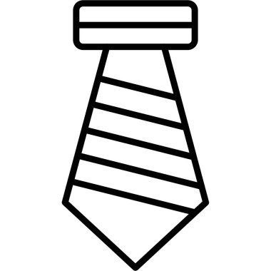 Kravat. Web simgesi basit tasarım