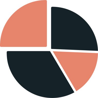 pasta grafiği vektör simgesi