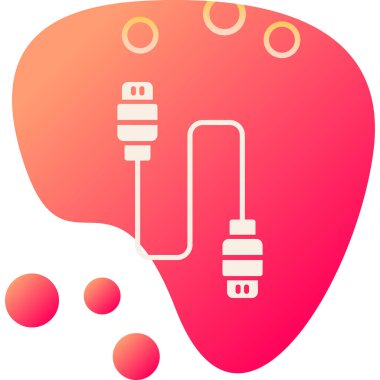 Beyin. Web simgesi basit illüstrasyon