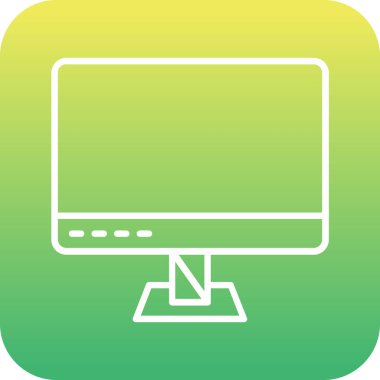 güzel bilgisayar simgesi vektör simgesi