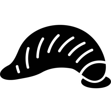 Bir salyangoz ikon vektörü. ana hatlı salyangoz