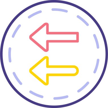 ok simgesi, vektör illüstrasyonu