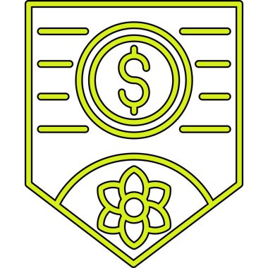 para kalkanı ikon vektör illüstrasyonu