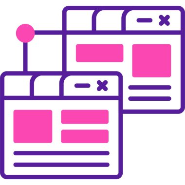 Web tasarım yerleşim simgesi