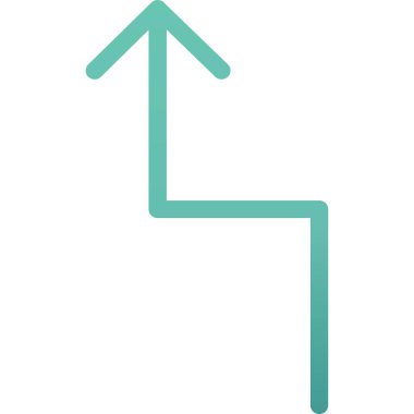 Sol ok simge vektör çizim