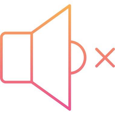 Konuşmacı. Web simgesi basit illüstrasyon