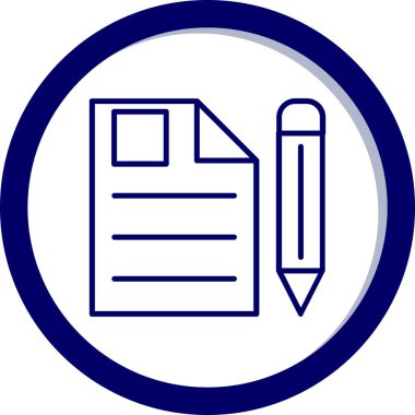 Belge simgesi vektör illüstrasyonunu düzenle